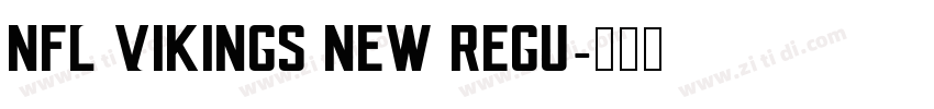 NFL Vikings New Regu字体转换
